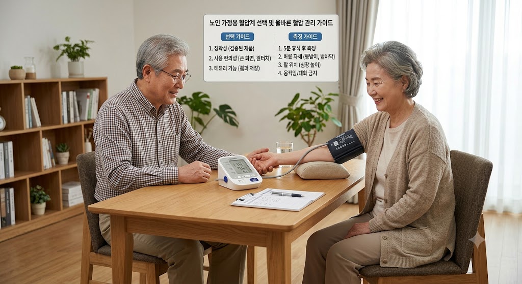 노인 가정용 혈압계 선택 및 올바른 혈압 관리 가이드