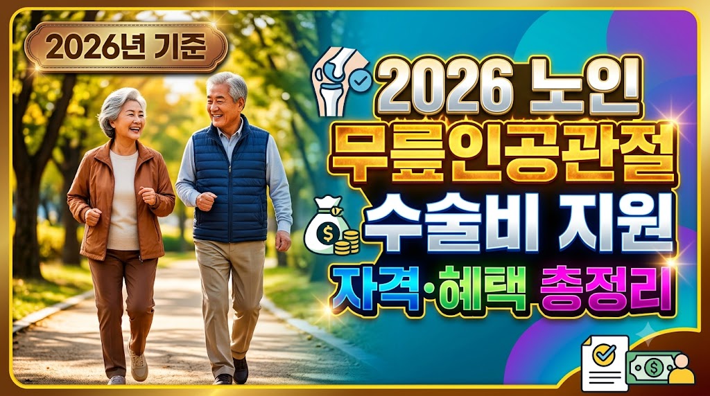 노인 무릎인공관절 수술비 지원