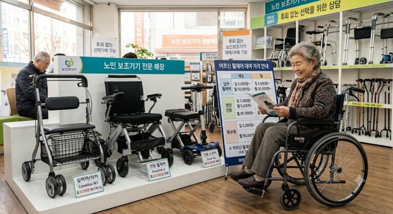 노인 휠체어 대여 가격 및 후회 없는 보조기기 대안 3가지 주제의 사진