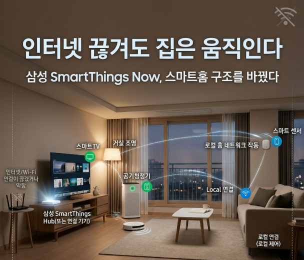 인터넷이 끊겨도 집은 움직인다. 삼성 SmartThings Now