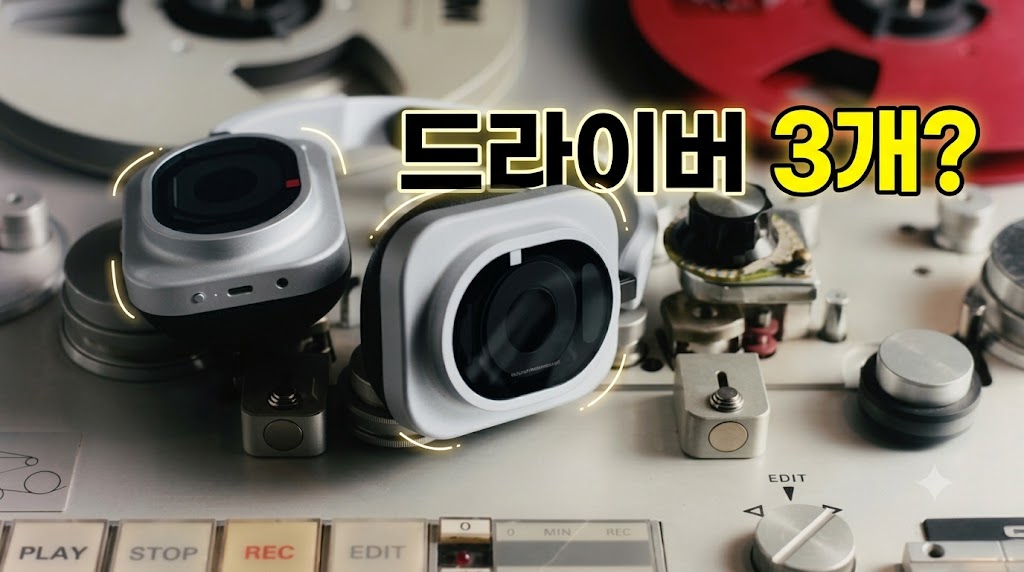 낫띵 Headphone (1) Pro는 한쪽에 드라이버 3개 넣었습니다.