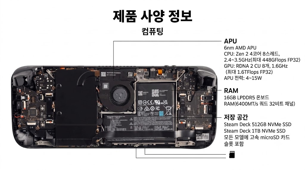 Steam Deck  현재  Valve의 공식 사양