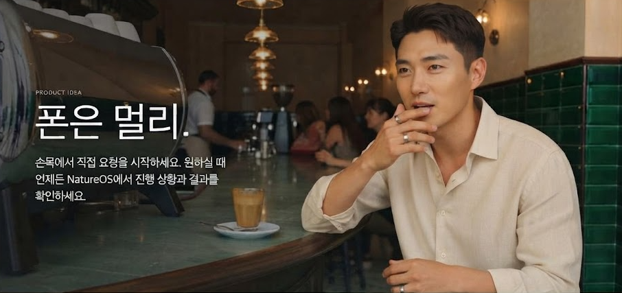 폰을 멀리 두고 링으로만 ai를 호출할수있습니다.